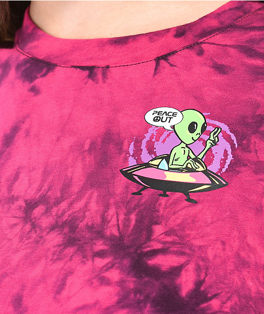 A-Lab Rainen Alien Pink & Black Tie Dye T-Shirt