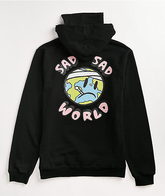 frowny face hoodie