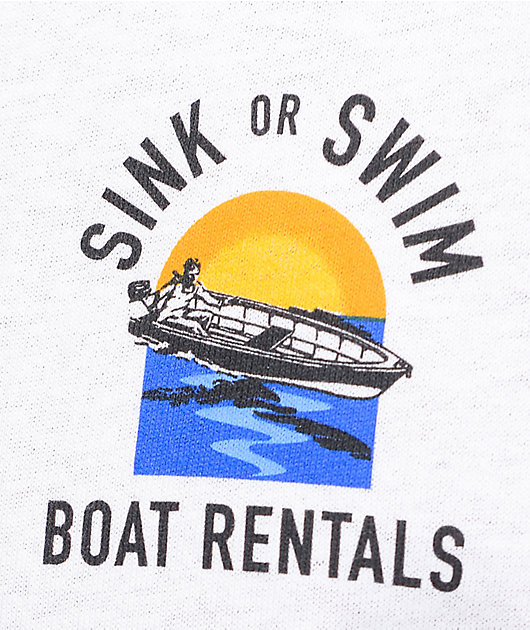 A-Lab Sink Or Swim White T-Shirt