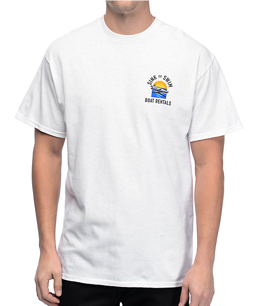 A-Lab Sink Or Swim White T-Shirt
