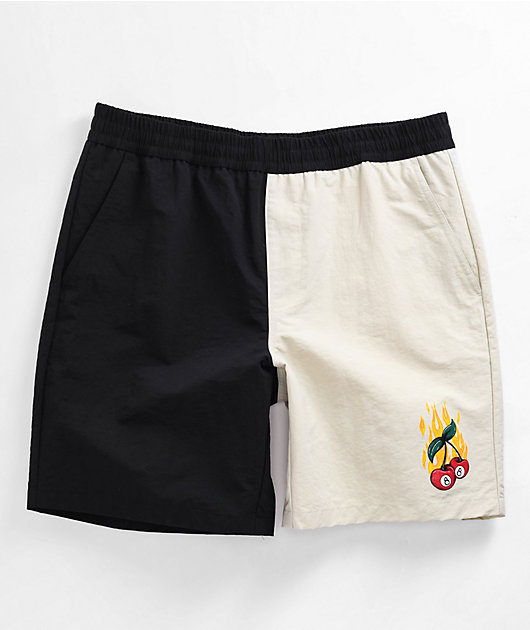 A-Lab Taffy Cherry Dice Black & White Board Shorts