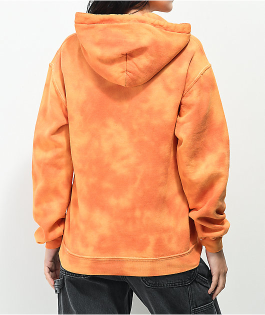 A-Lab Visualize Peace sudadera con capucha tie dye naranja