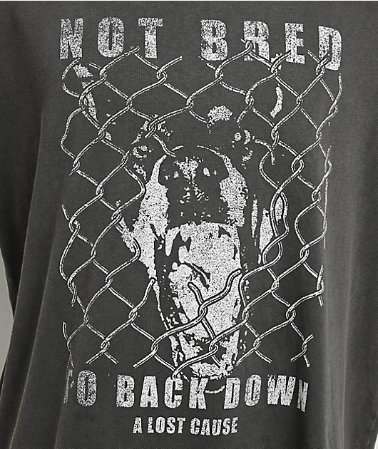 A Lost Cause Backdown Vintage Charcoal T-Shirt