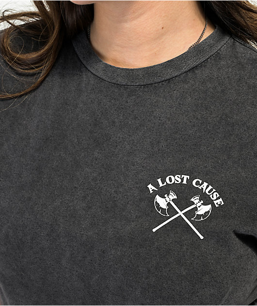 A Lost Cause Cut The BS Washed Black T-Shirt