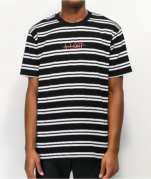 A Lost Cause En Vogue Stripe Black & White T-Shirt