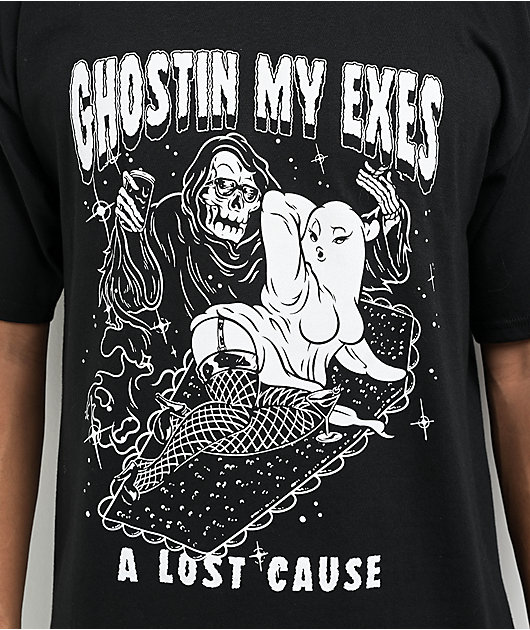 A Lost Cause Ghostin Black T-Shirt