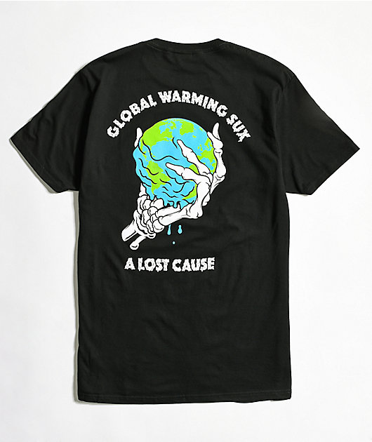 A Lost Cause Global Warming Sux Black T-Shirt