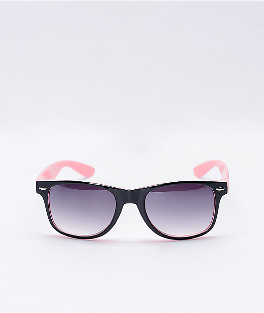 A Lost Cause Lined Black & Pink Sunglasses