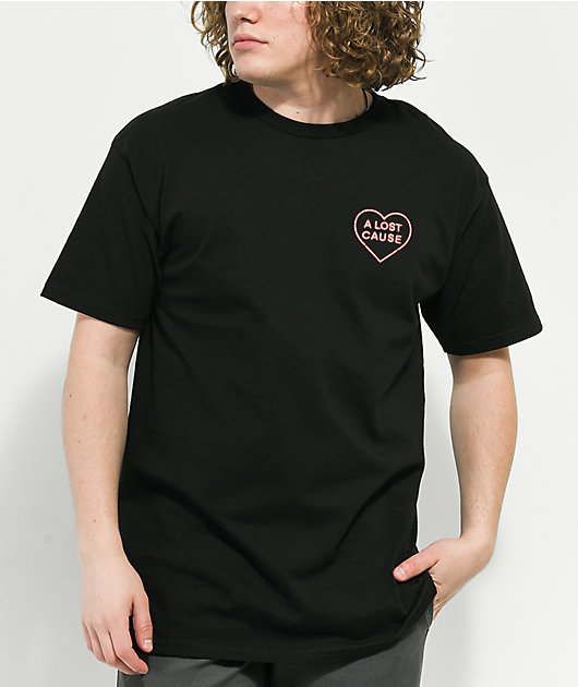 A Lost Cause Love Ain't Free camiseta negra