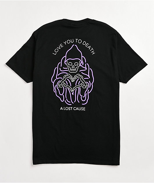 A Lost Cause Neon Death Black T-Shirt