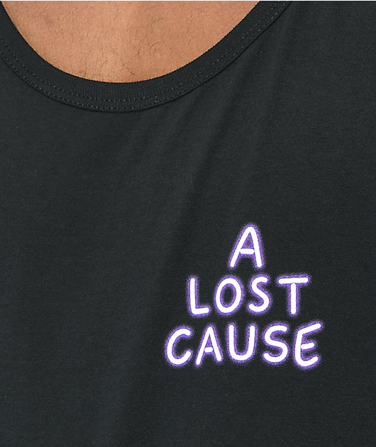 A Lost Cause Neon Death camiseta negra sin mangas