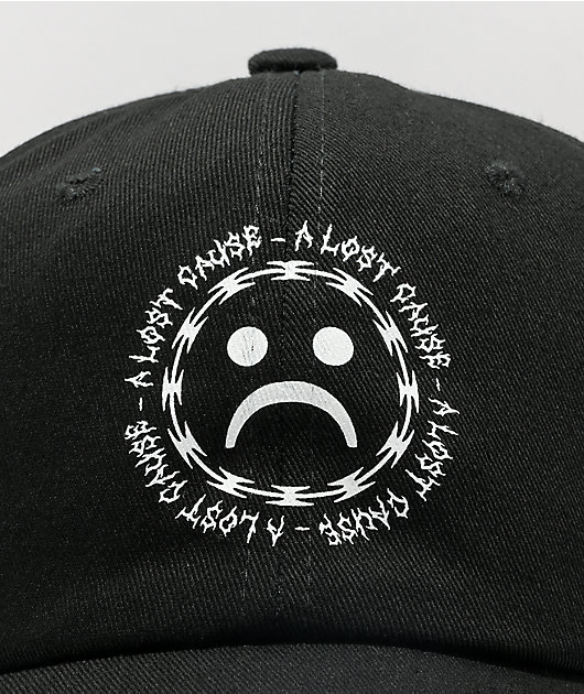 A Lost Cause Razor Black Strapback Hat