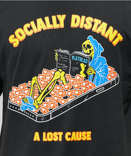 A Lost Cause Social Black T-Shirt