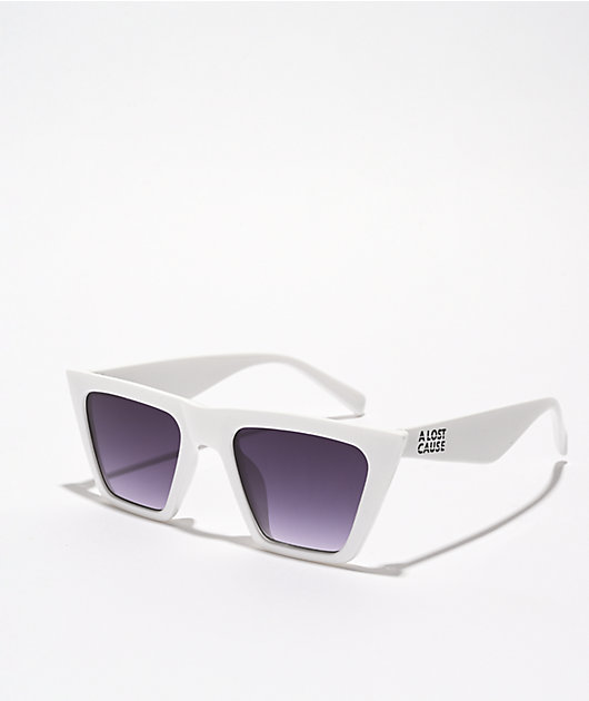 A Lost Cause Vogue White Sunglasses