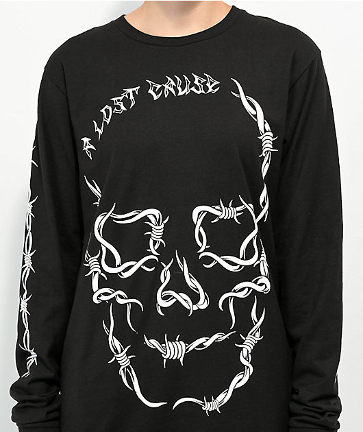 A Lost Cause Wired Black Long Sleeve T-Shirt | Zumiez
