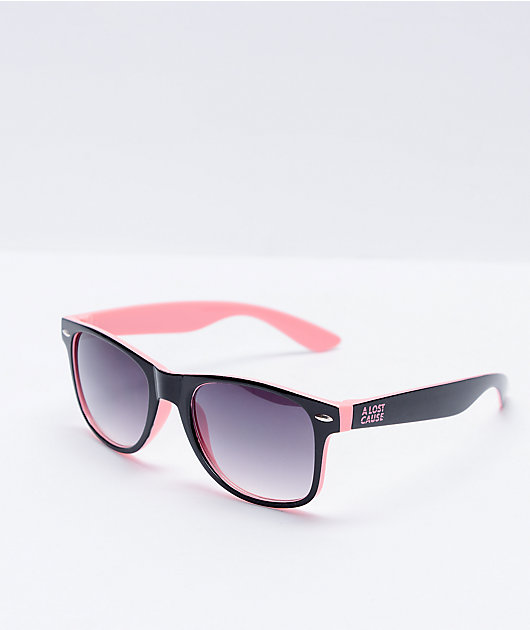 A Lost Cause gafas de sol con forro negro y rosa