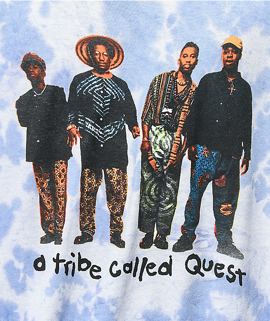 A Tribe Called Quest Group Blue Tie Dye T-Shirt
