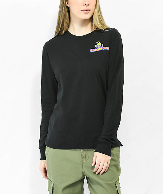 Lululemon Get Set Long Sleeve - Spaced Out Space Dye Black White