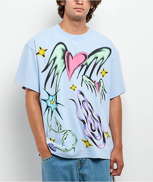 A.LAB Airbrush Blue T-Shirt | Zumiez
