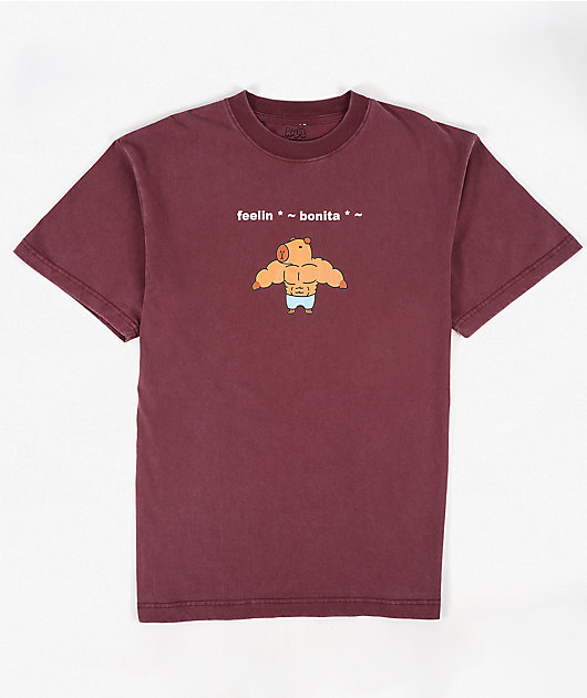 A.LAB Amog Karl Maroon T-Shirt