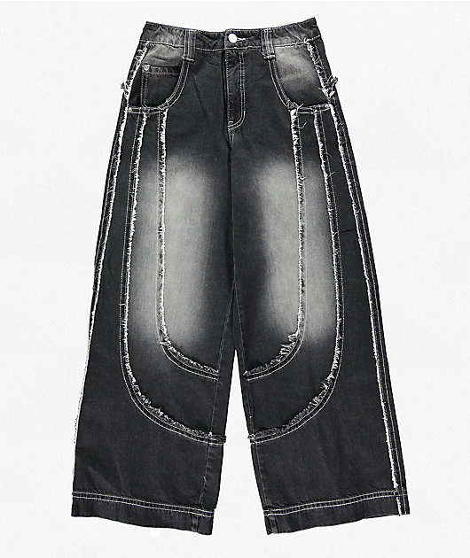 A.LAB Analog Raw Black Wash Jeans