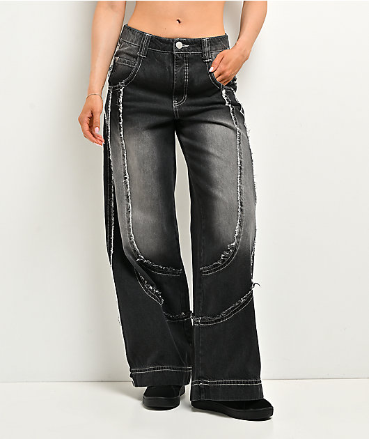 A.LAB Analog Raw Black Wash Jeans