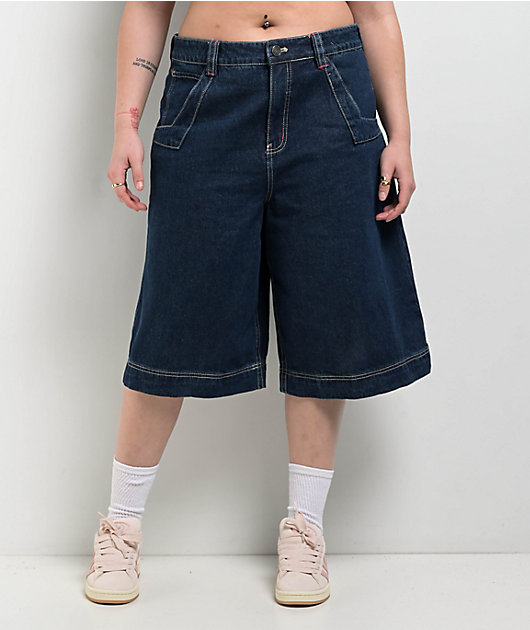 A.LAB Analog Star Turntable Denim Shorts | Zumiez