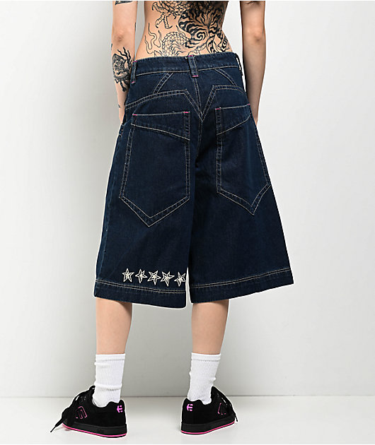 パンツ BELVET Star logo rigid Denim Jorts SHORTS – BELVET