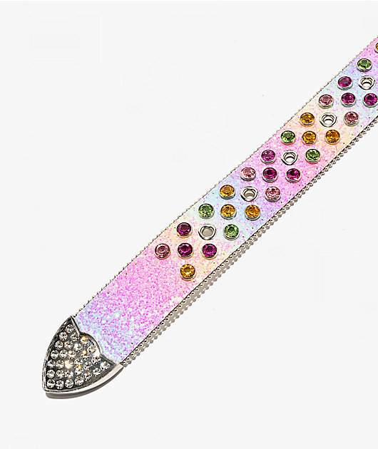 A.LAB Angel Star Rhinestone Rainbow Belt