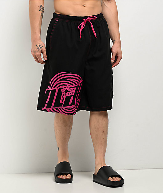 A.LAB Bass Black Cargo Board Shorts | Zumiez