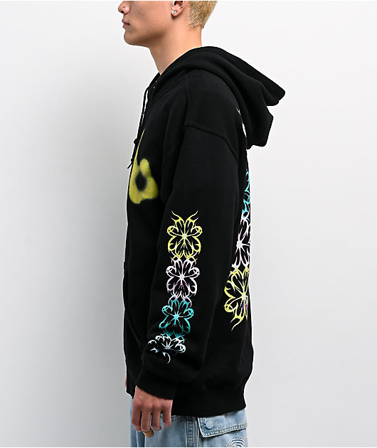 A.LAB Blurry Black Zip Hoodie
