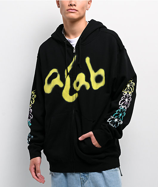 A.LAB Blurry Black Zip Hoodie