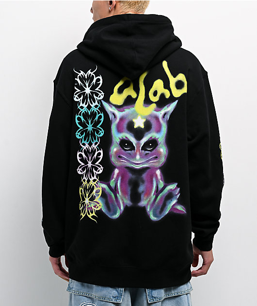 A.LAB Blurry Black Zip Hoodie | Zumiez