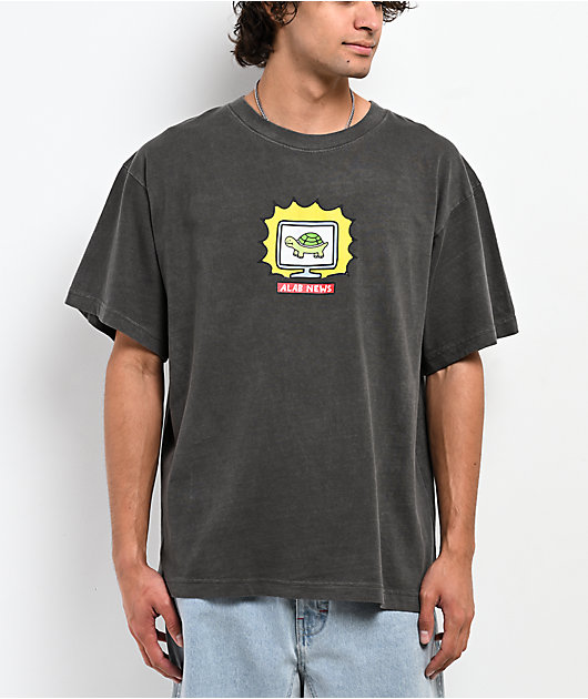 NEWS Tシャツ A.LAB Breaking News Vintage Grey T-Shirt | Zumiez