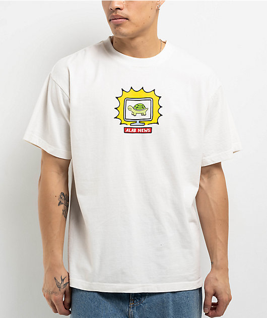 A.LAB Breaking News White T-Shirt