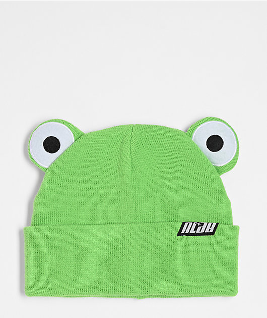 A.LAB Bright Green Frog Beanie | Zumiez