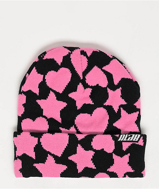 A.LAB Chamer Black & Pink Beanie | Zumiez