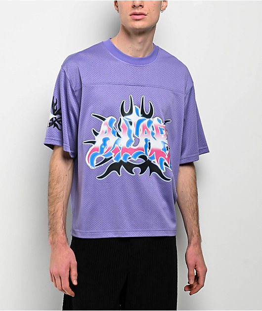 A.LAB Cracked Purple Mesh Jersey | Zumiez