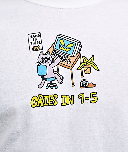 A.LAB Cries In 9-5 White T-Shirt