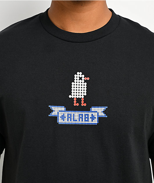 A.LAB Cross Stitch Black T-Shirt