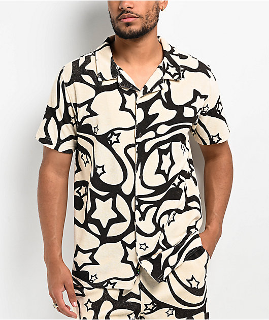 A.LAB Cruise Natural & Brown Terry Short Sleeve Shirt