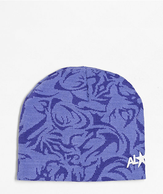 A.LAB Cyber Sig Purple Skully Beanie | Zumiez