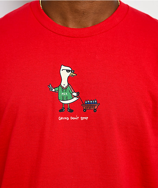 A.LAB Duck Grind Don’t Stop Red T-Shirt