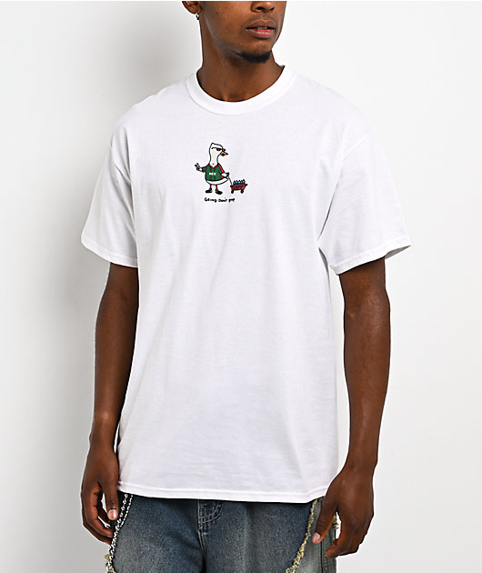 A.LAB Duck Grind Don't Stop White T-Shirt