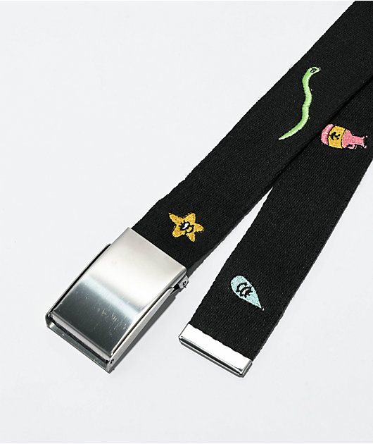 A.LAB Elvy Banter Girls Black Web Belt