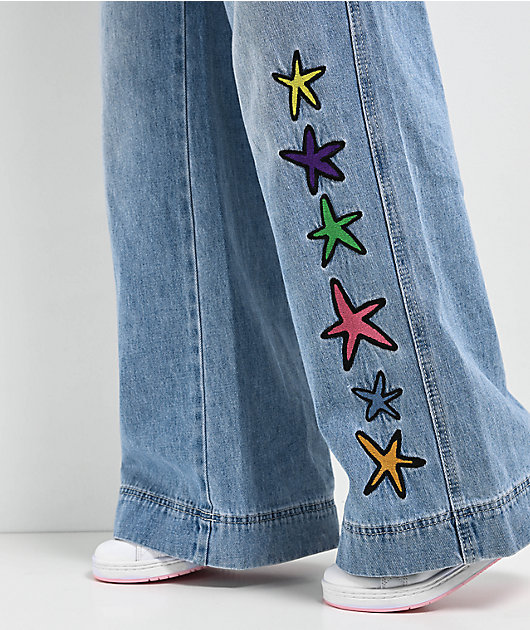 A.LAB Ether Stars Blue Ultra Loose Jeans