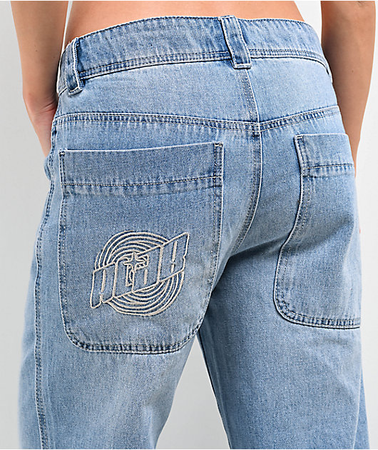 A.LAB Ether Stars Blue Ultra Loose Jeans