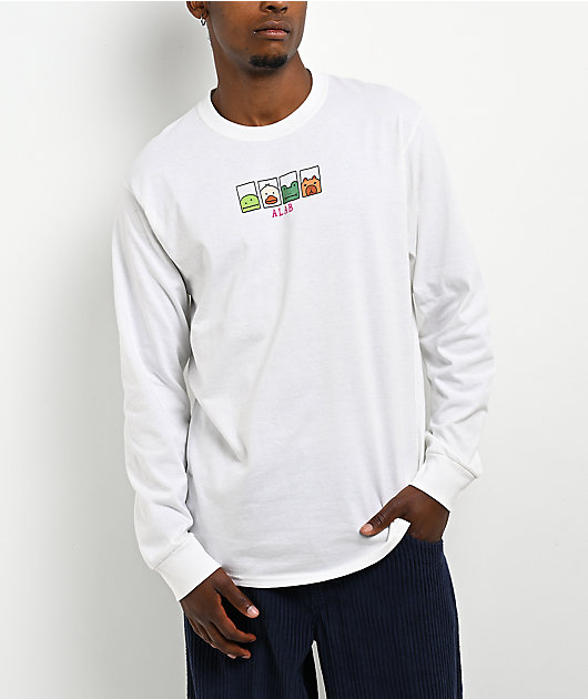 A.LAB Footbag White Long Sleeve T-Shirt