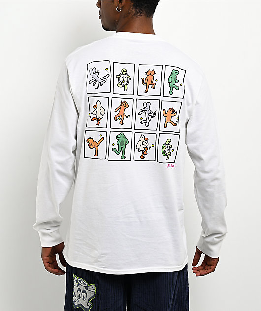 A.LAB Footbag White Long Sleeve T-Shirt