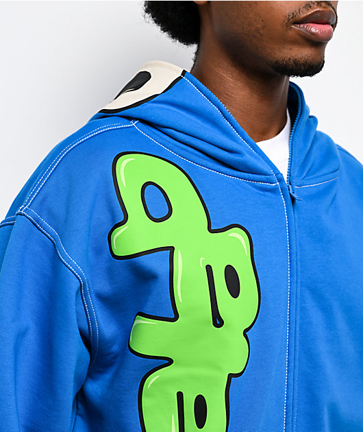 A.LAB Hidden Human Blue Zip Hoodie | Zumiez